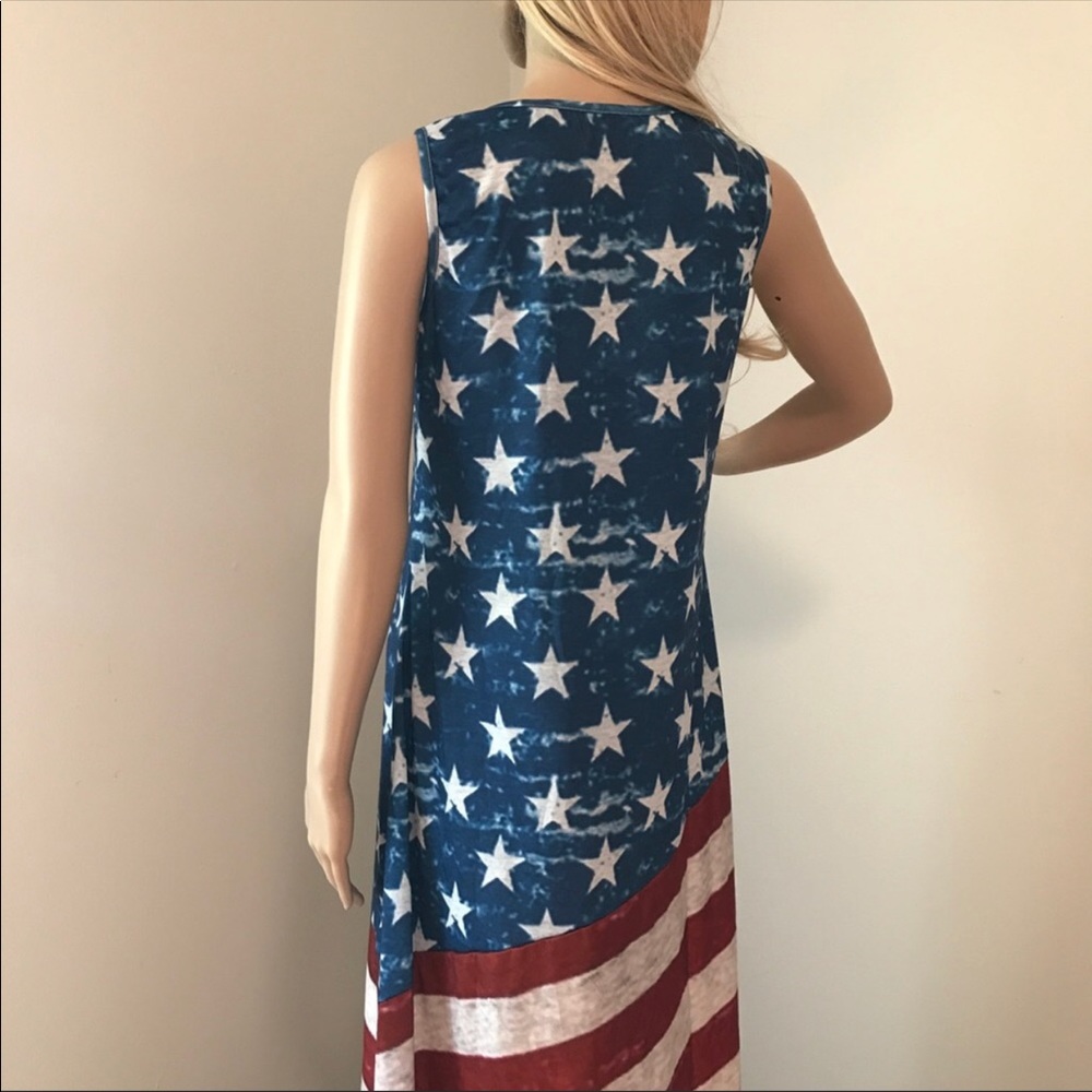 SMALL ONLY Patriotic sleeveless maxi dress - Picture 4 of 6